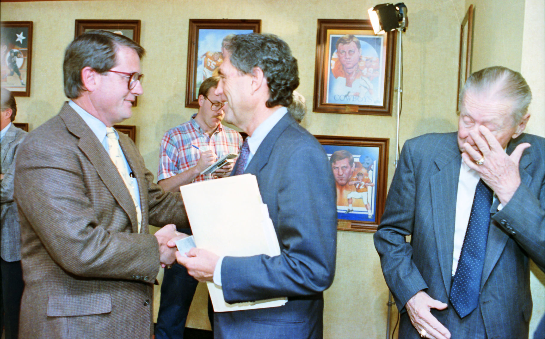 'His handshake was firm, his eye contact validated his respect for and investment in each person'